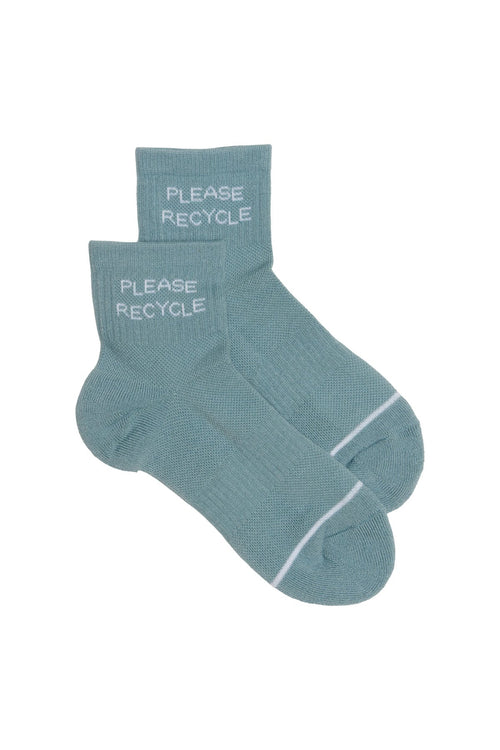 Ventana Please Recycle Quarter Crew Sock